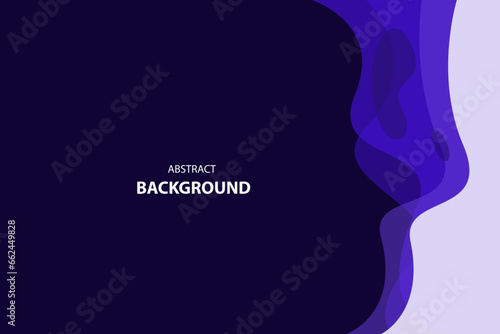 Blue wave modern background with space for text and message. template design	