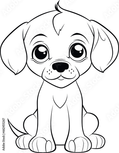 Beagle dog Coloring page