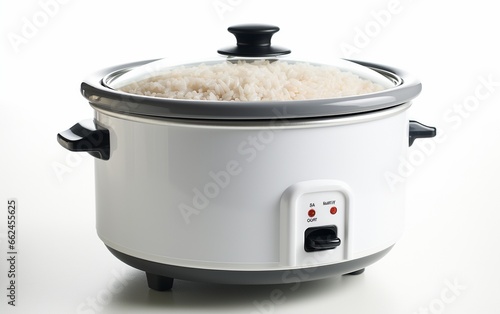 Rice Cooker over a White Background