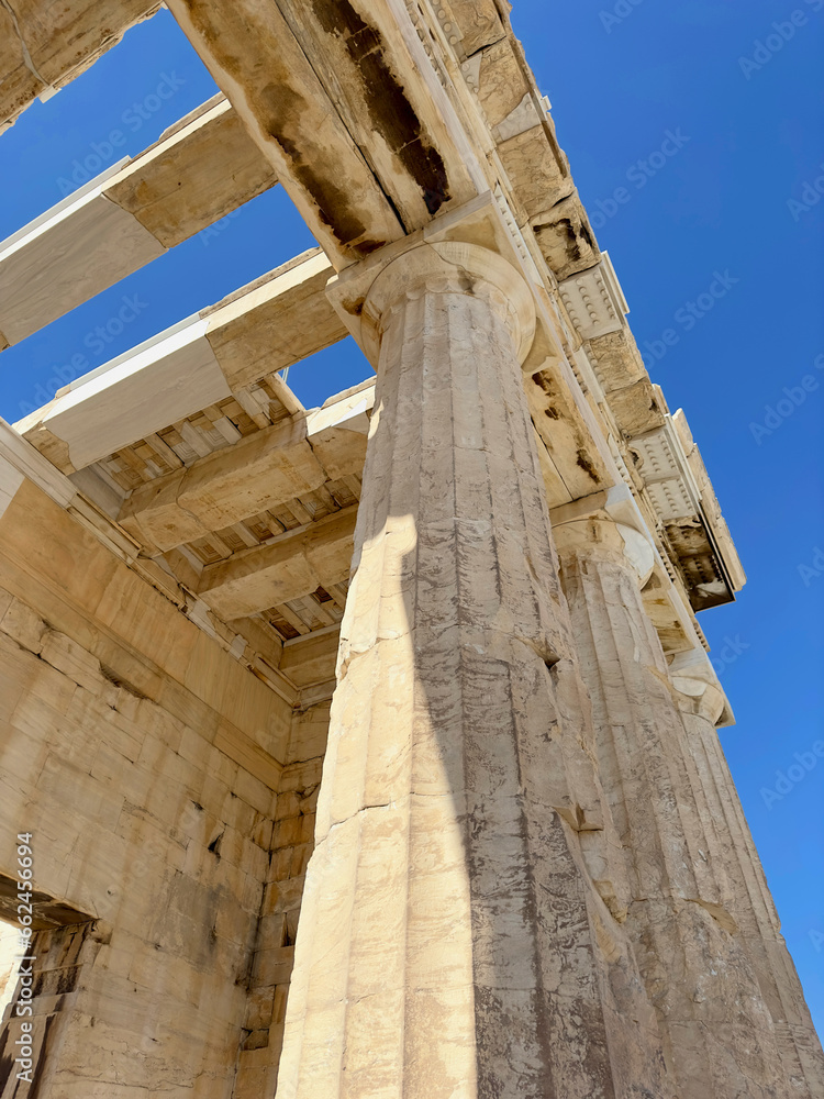 Parthenon on the Acropolis, Athens, Greece, Blue Sky, Architecture Parthenon on the Acropolis, Athens, Greece, Blue Sky, Architecture
