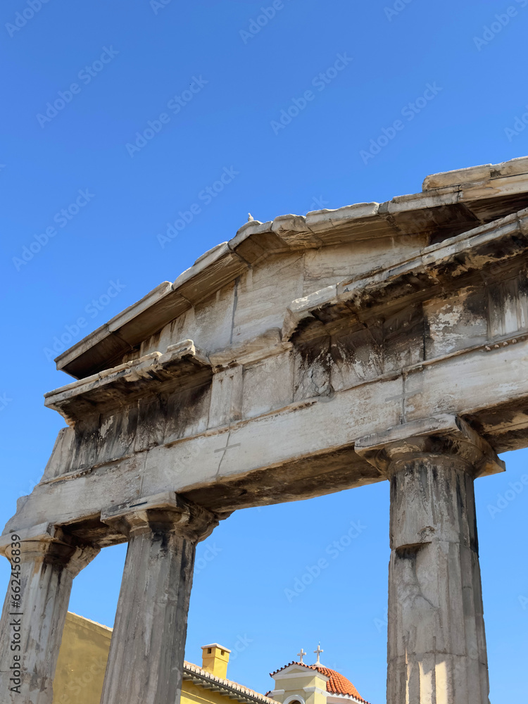 Parthenon on the Acropolis, Athens, Greece, Blue Sky, Architecture