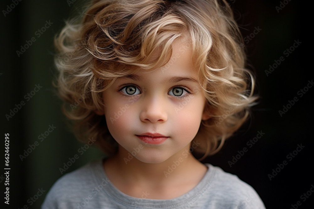 Europe about 3 years old child face, cute Europe about 3 years old child face, cute