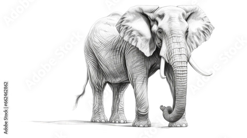 elephant isolated on transparent background