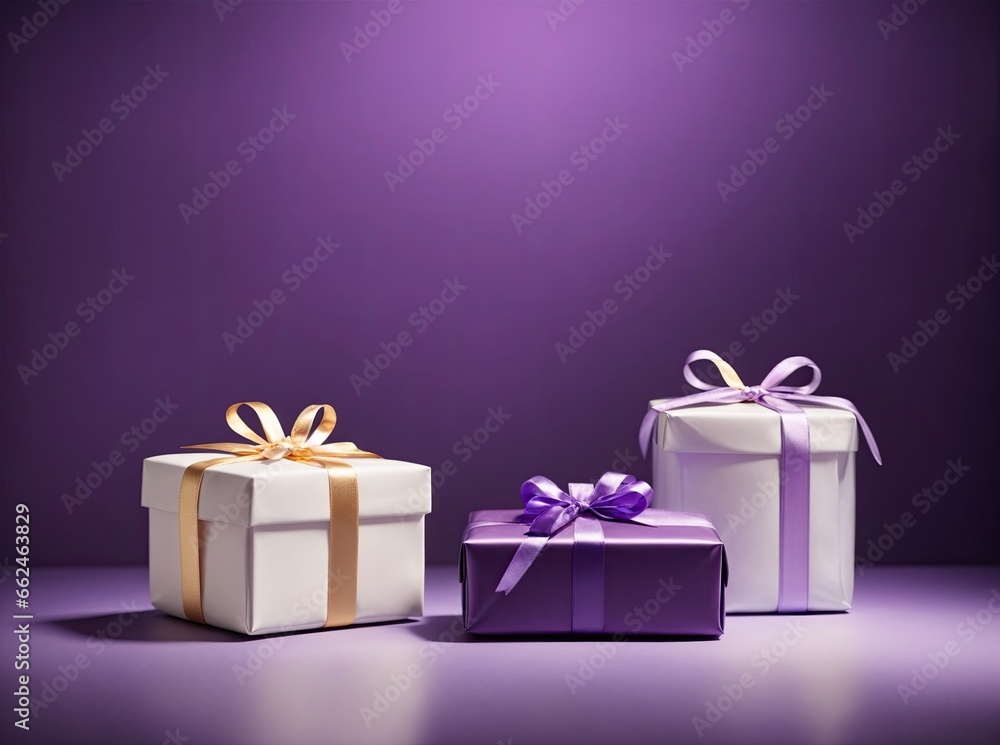 Obraz premium Vibrant Violet Gift Packaging