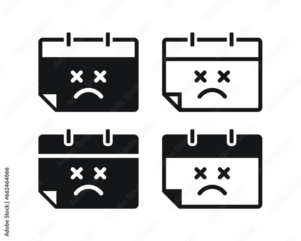 Calendar error problem. Illustration vector Calendar error problem. Illustration vector