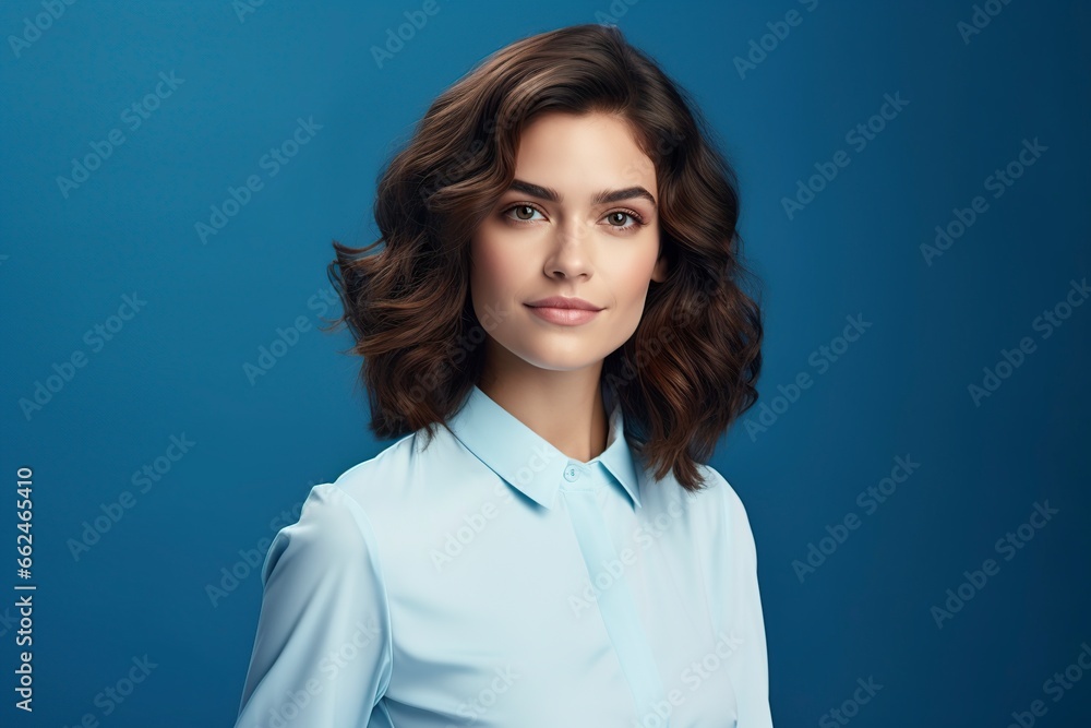 elegant and beautiful businesswoman posing in front of the camera elegant and beautiful businesswoman posing in front of the camera