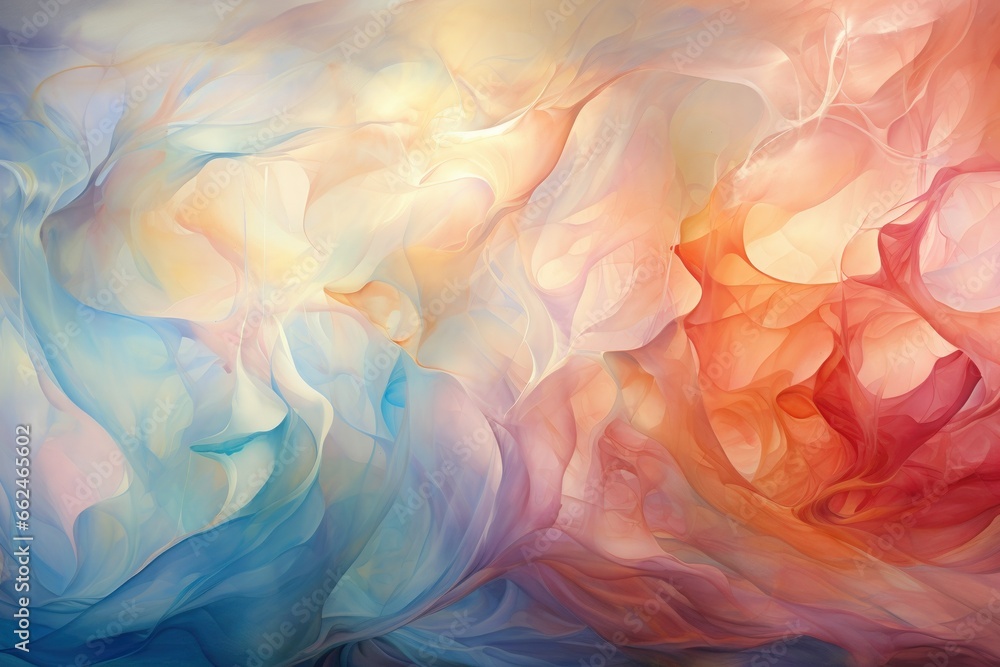 Fototapeta premium Graceful sylphs, beings of air and wind, dancing among wispy clouds - Generative AI