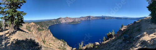 Panoramic Crater Lake Oregon