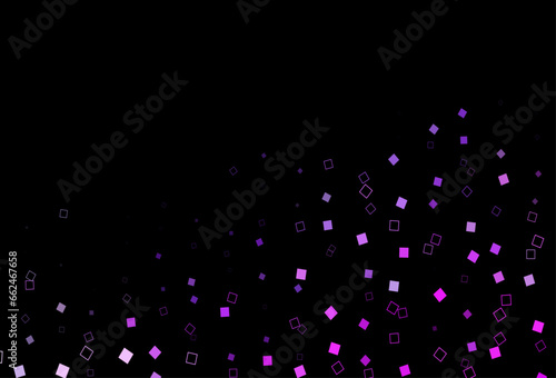 Dark Pink, Blue vector cover with polygonal style.