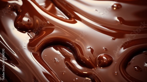 A close up view of chocolate liquid