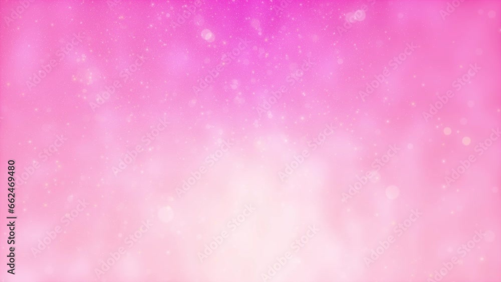 Seamless loop Pink background Animated with bokeh glow particles movement shining Seamless loop Pink background Animated with bokeh glow particles movement shining