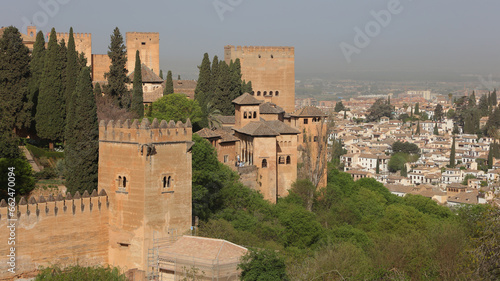 Torre de los Infantes, Torre Cautiva y Torre de los Picos, Alhambra, Granada, Andalucía, España