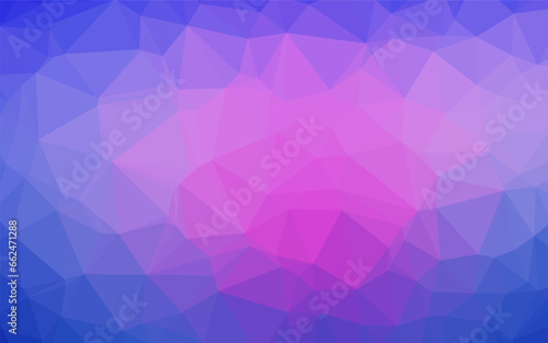 Light Pink, Blue vector blurry triangle template.