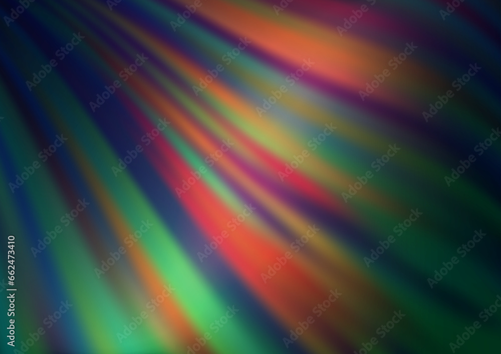 Dark Blue, Red vector template with abstract lines.