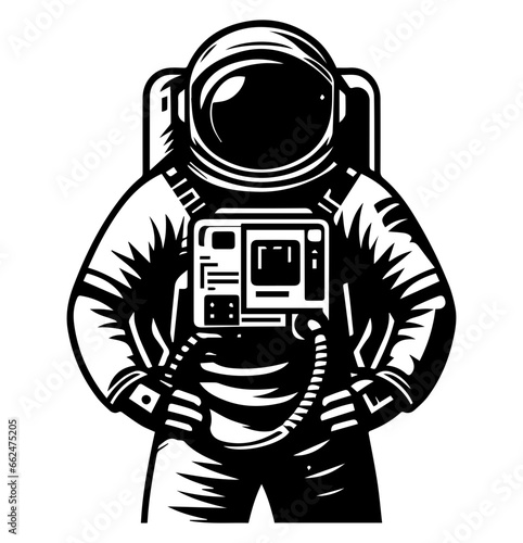 Astronaut Vector Isolated on white background
