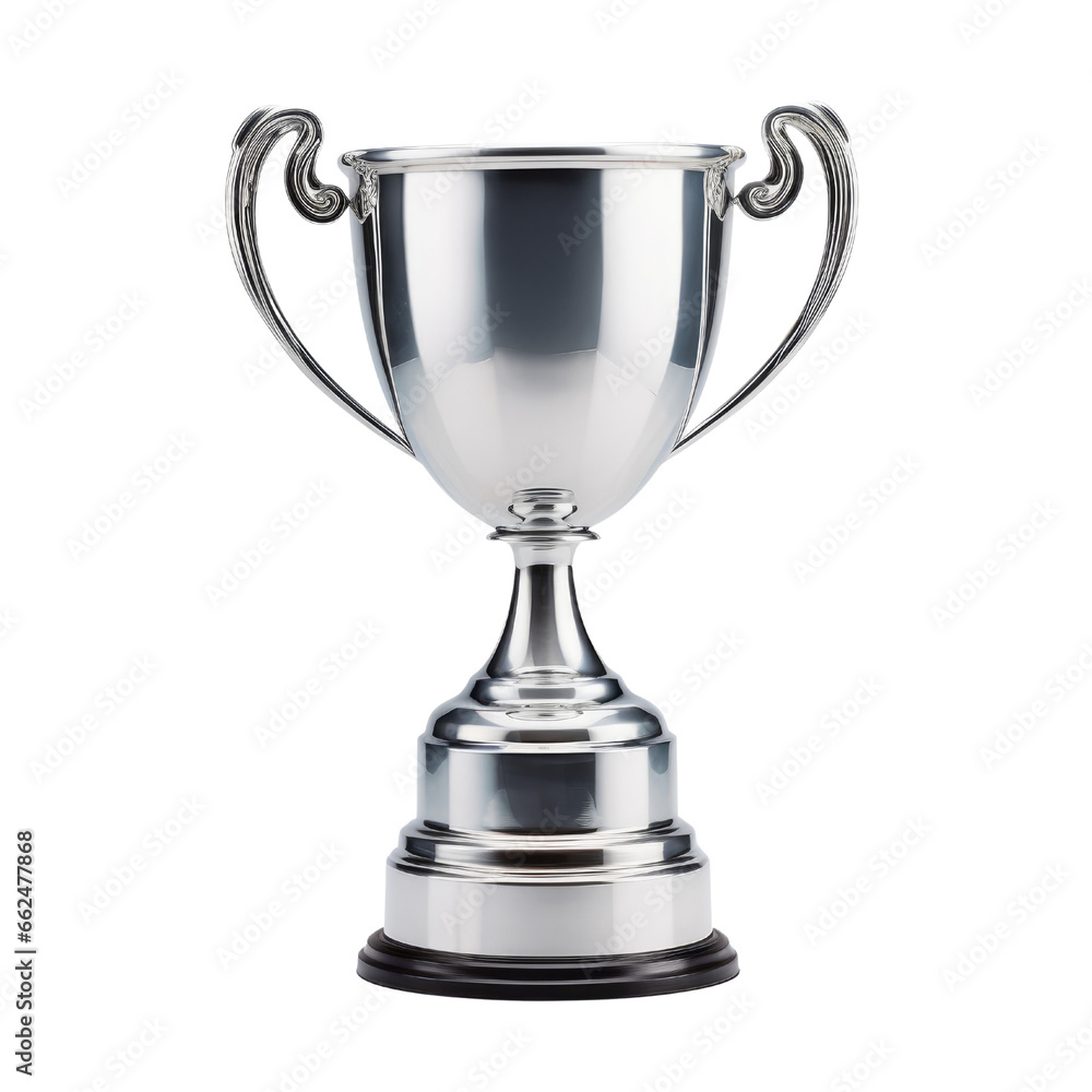 Silver trophy isolated on transparent background. Silver trophy isolated on transparent background.
