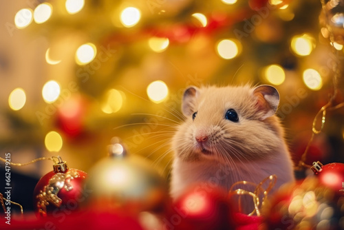 Funny  animals with Christmas object © jfStock
