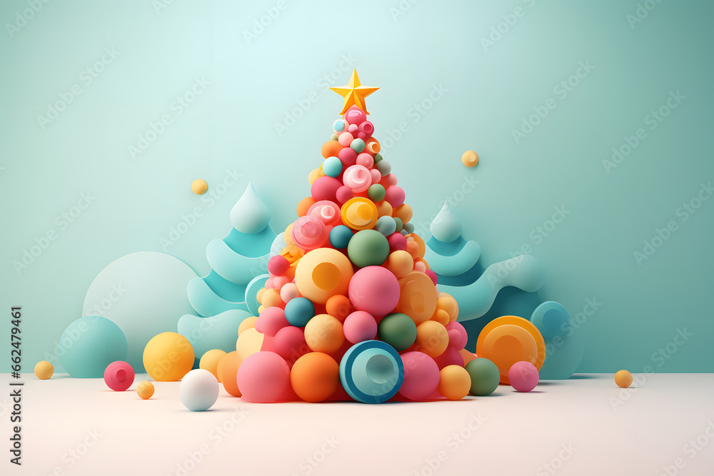 Christbaum - Weinachtsdekoration - Hintergrund Christbaum - Weinachtsdekoration - Hintergrund