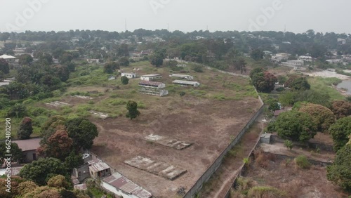 landscape in a village in Congo 