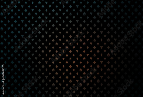Dark black vector layout with elements of cards.