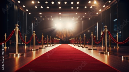 red carpet luxury on gala premier or top artist show with gold chain 