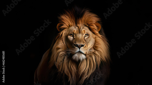 lion head portrait  generative AI