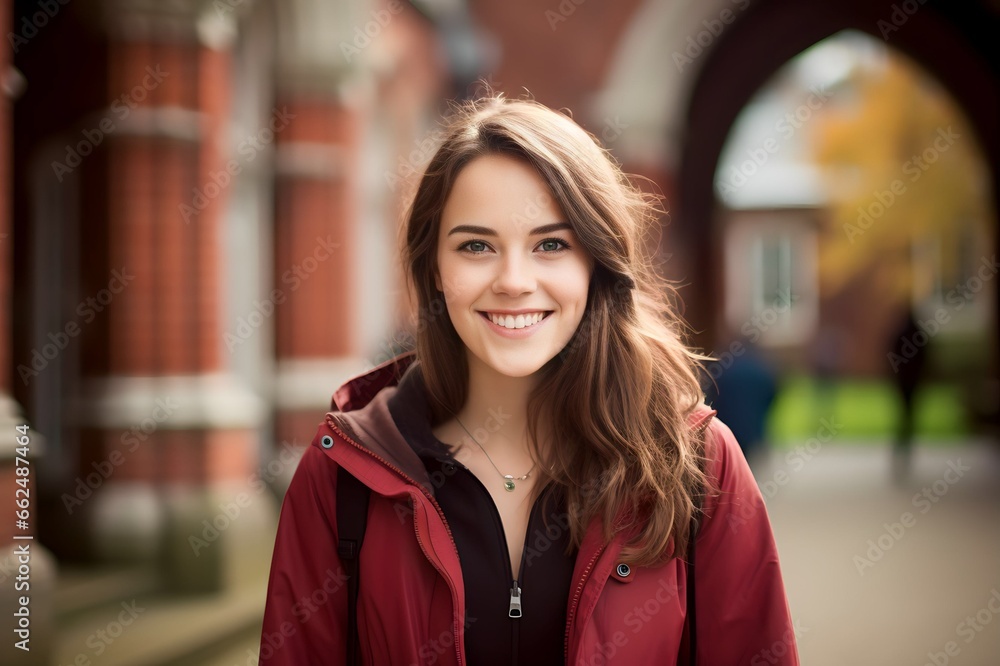 Portrait of female university student Portrait of female university student