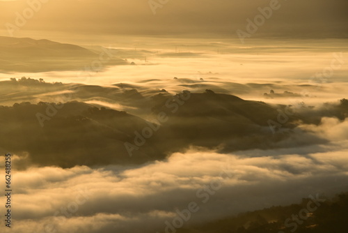 sunrise over the mountains