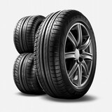 New car tires. Auto parts. isolated on tran 
