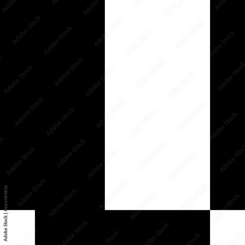 U Gameboy Pixel Game Text Font black and white vector design U Gameboy Pixel Game Text Font black and white vector design