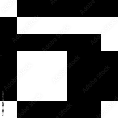Gameboy Pixel Game Text Font black and white vector design