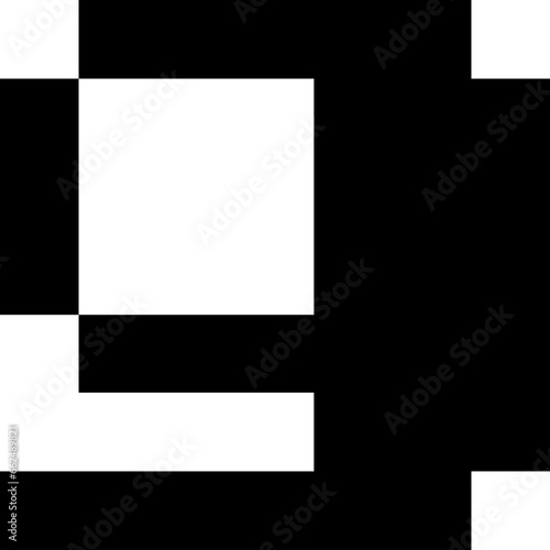 Gameboy Pixel Game Text Font black and white vector design