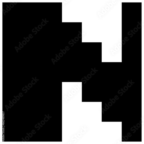 Gameboy Pixel Game Text Font black and white vector design