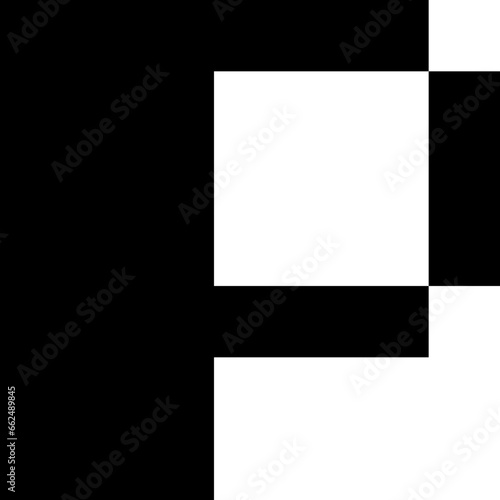 Gameboy Pixel Game Text Font black and white vector design