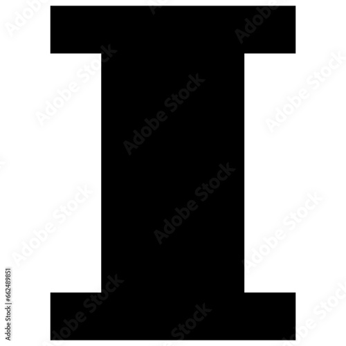 I Gameboy Pixel Game Text Font black and white vector design