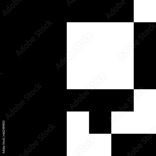 Gameboy Pixel Game Text Font black and white vector design