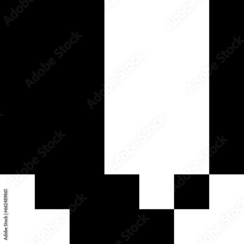 V Gameboy Pixel Game Text Font black and white vector design