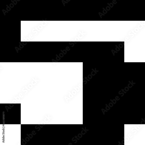 5 Gameboy Pixel Game Text Font black and white vector design