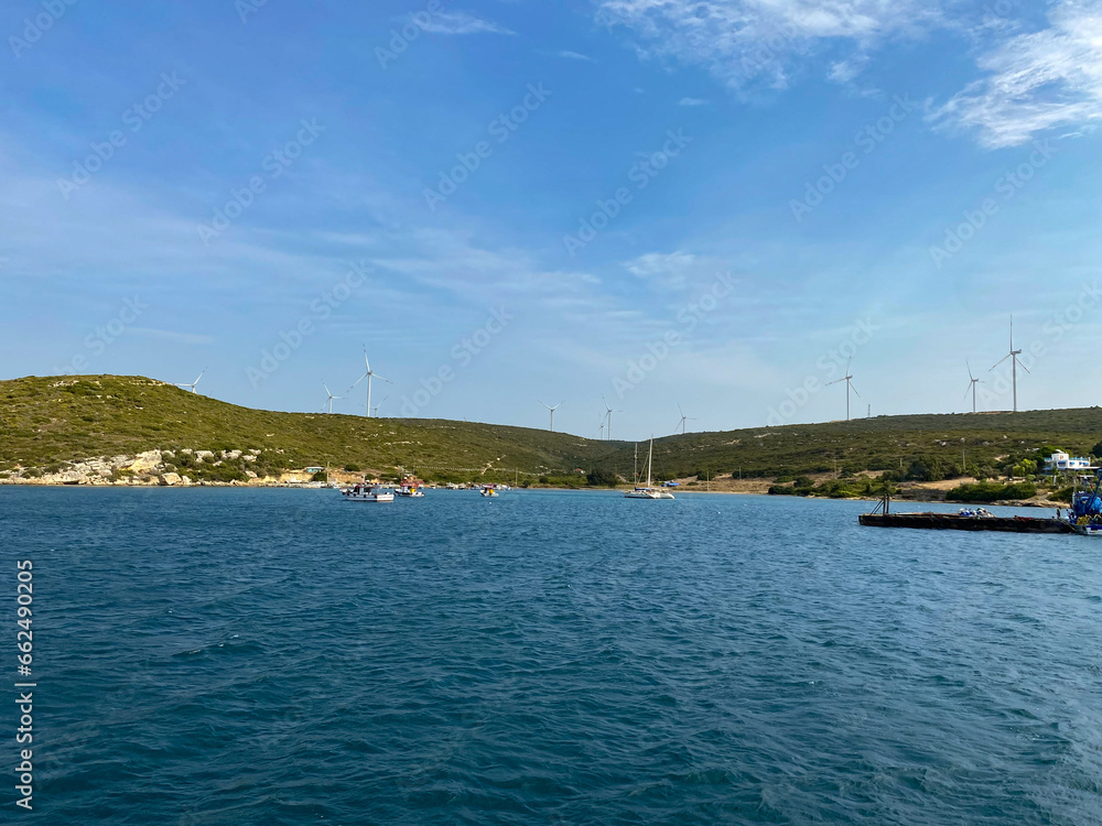 Panoramic view of the coast of Sigacik Seferihisar Izmir, Turkey Panoramic view of the coast of Sigacik Seferihisar Izmir, Turkey
