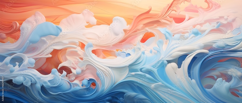 abstract colorful background with waves