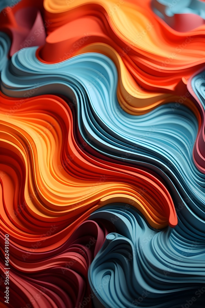 Obraz premium abstract colorful background with waves