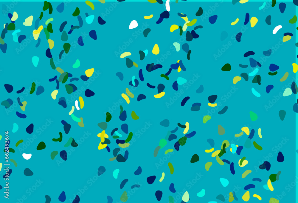 Light Blue, Yellow vector backdrop with abstract shapes. Light Blue, Yellow vector backdrop with abstract shapes.
