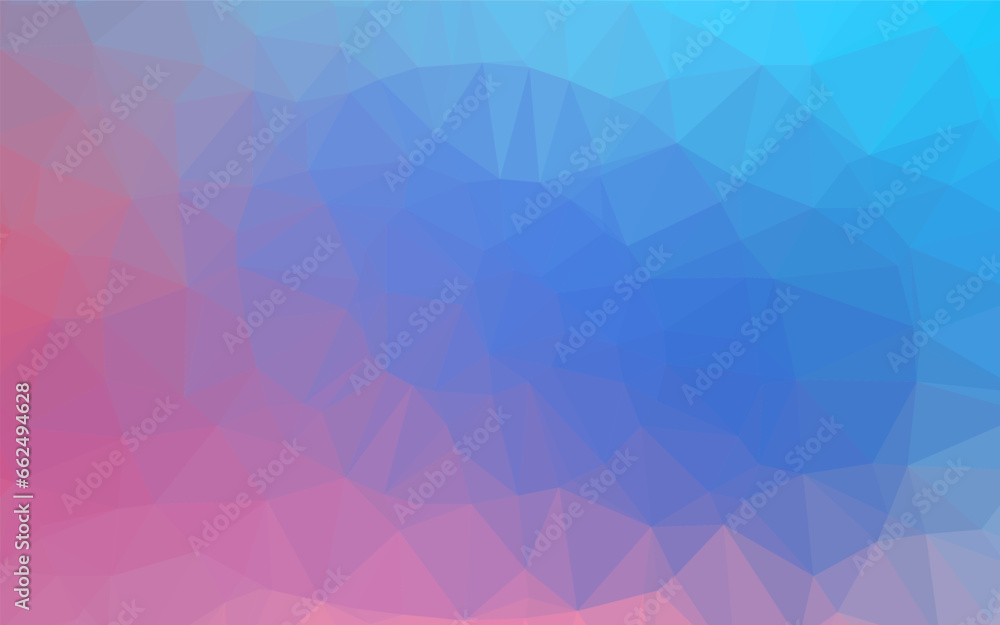 Light Blue, Red vector triangle mosaic template. Light Blue, Red vector triangle mosaic template.