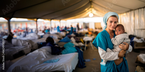 A Dedicated MSF Nurse in a Refugee Camp: Providing Critical Healthcare and Support Amidst a Humanitarian Tragedy
 photo