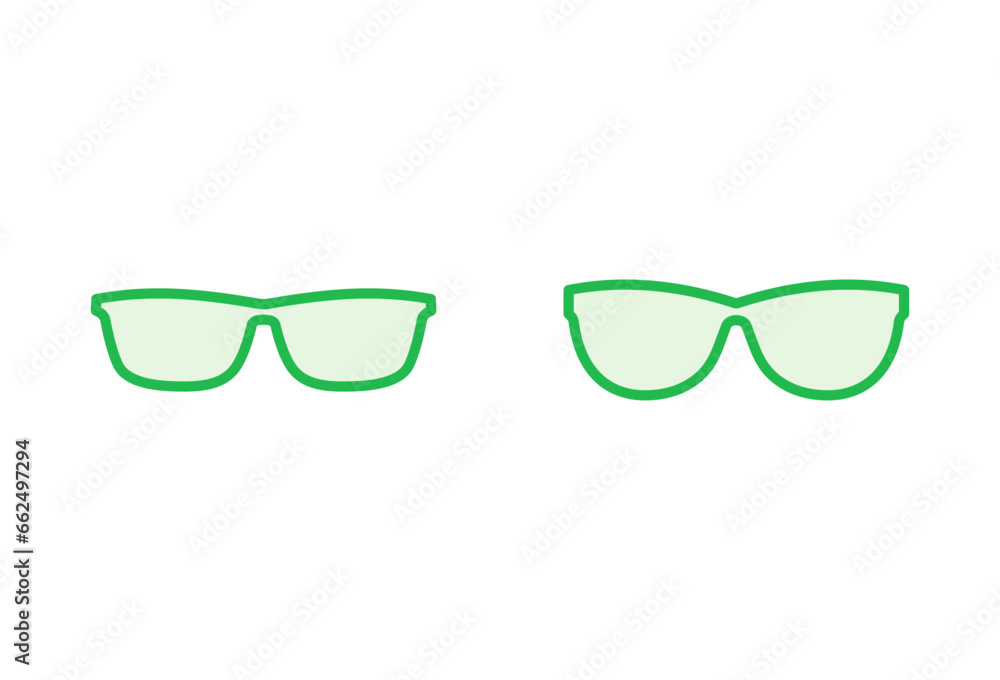 Glasses icon set. Glasses vector icon Glasses icon set. Glasses vector icon