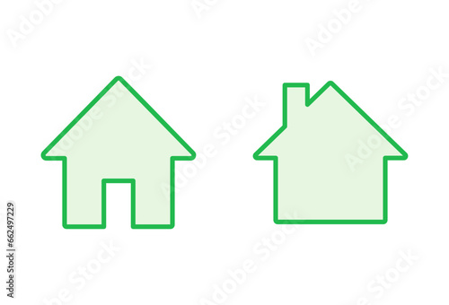 House icon set. Home icon vector