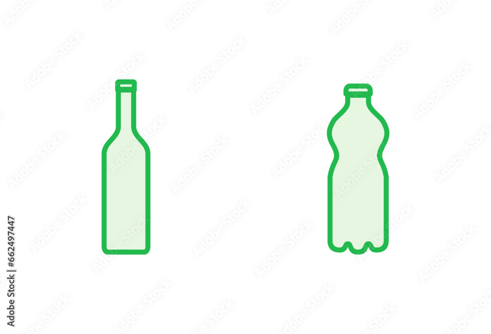 Bottle icon set. bottle vector icon Bottle icon set. bottle vector icon