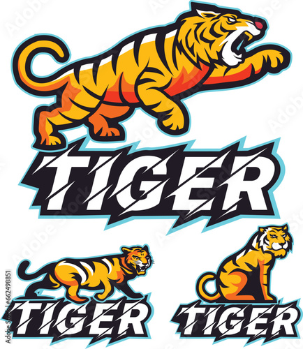 tiger logo mascot illustration © Mukhamad