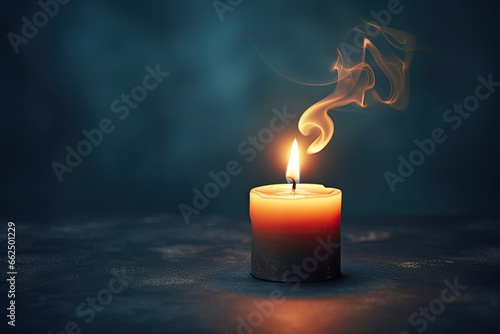 Text space dark background candle