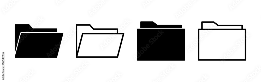 Folder icon vector. document folder icon Folder icon vector. document folder icon